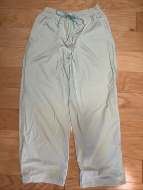 Free People Women’s Light Mint Lounge Pants - Casual Drawstring Trousers